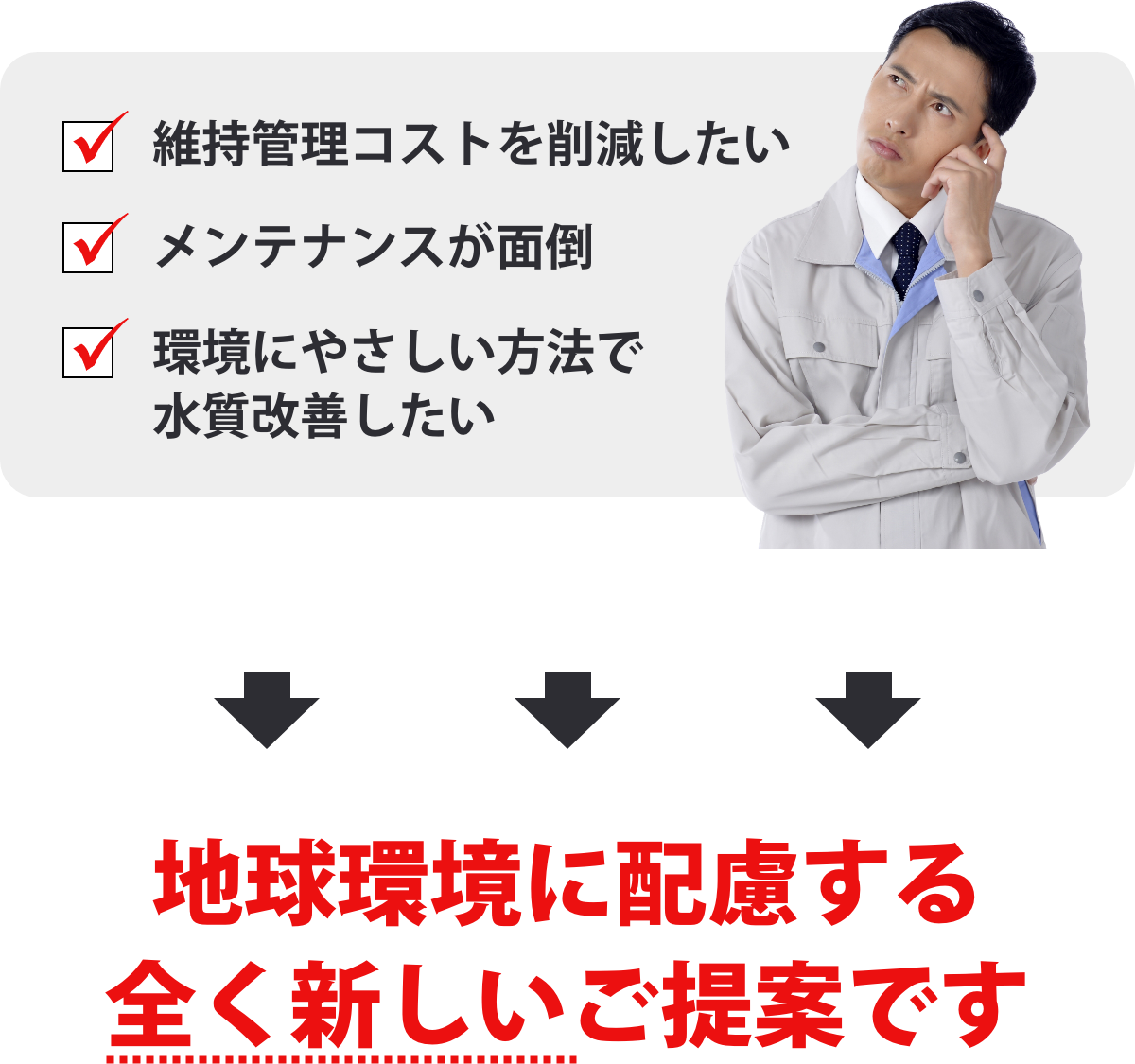 地球環境に配慮する全く新しいご提案です